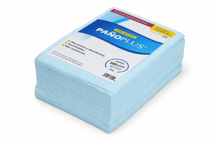 PañoPlus Paquete 1 kilo Celeste – 300 Paños