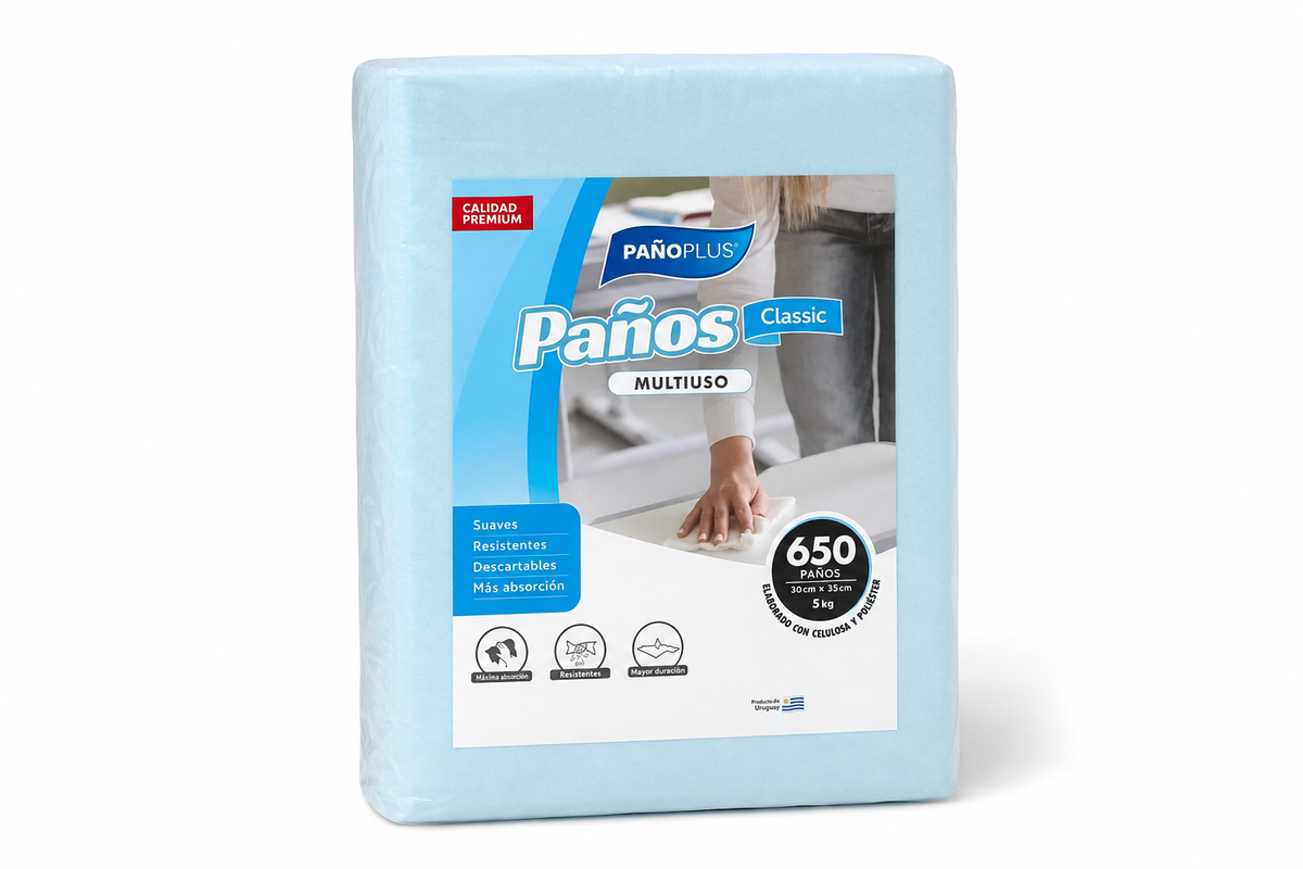 PañoPlus Classic Celeste – Paquete 5 kg / 650 Paños