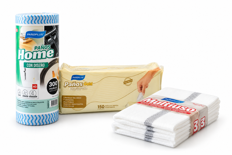 Pack Cocina PañoPlus – Home Diseño + Multiuso + Gold