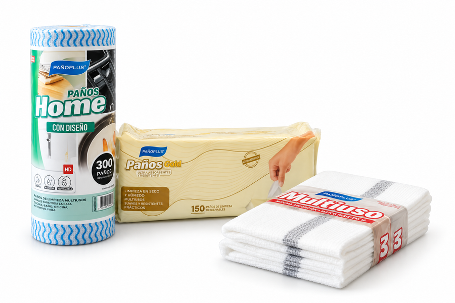 Pack Cocina PañoPlus – Home Diseño + Multiuso + Gold