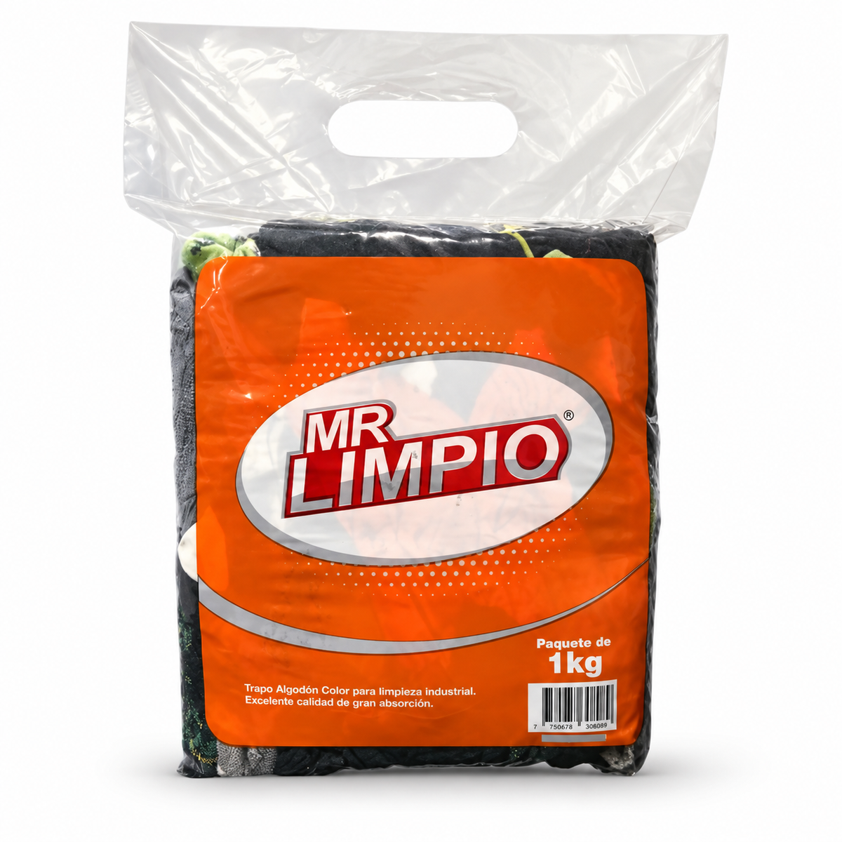 Mr. Limpio Trapo de Algodón Color – Paquete 1 kg
