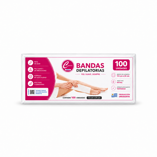 Bandas Depilatorias – Pack x100 Unidades
