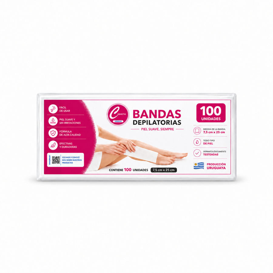 Bandas Depilatorias – Pack x100 Unidades