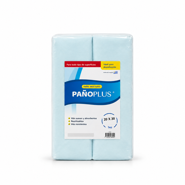 PañoPlus Classic Multiuso Celeste – Paquete 1 kg / 20 × 30 cm