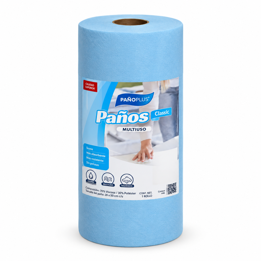 PañoPlus Classic Celeste – Rollo