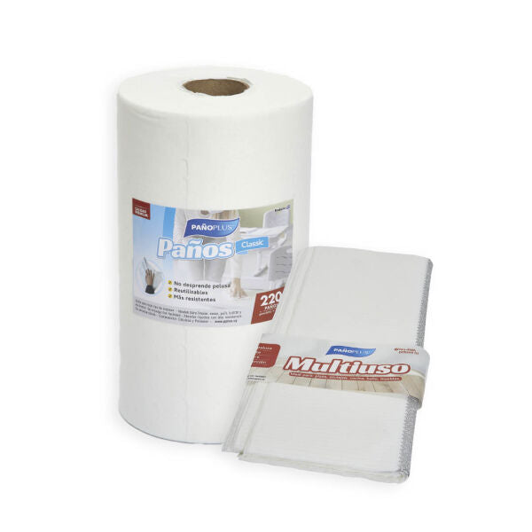 Rollo PañoPlus Blanco – 75 Paños + 1 Paño Multiuso